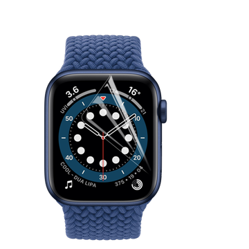 派滋 【贴坏包赔】适用于Apple Watch6贴膜水凝膜非钢化S5软膜苹果手表iwatch4/5代保护膜高透se 44mm 2片装