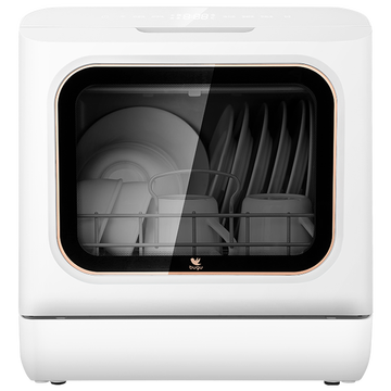 布谷（BUGU）美的集团 洗碗机家用 6套 台式免安装洗碗机智能WiFi控全自动智能烘干高温除刷碗机DC01