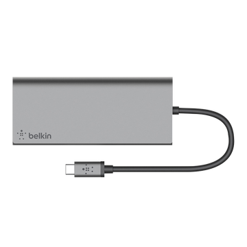 贝尔金（Belkin）type-c扩展坞转换器iPadPro苹果Macbook6口小米笔记本pro15 USB扩展器