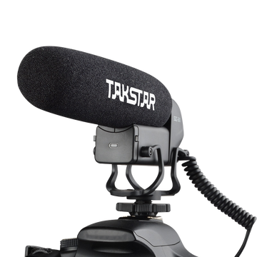 得胜（TAKSTAR）SGC-600 单反相机麦克风 摄像机外接录音枪式采访话筒 DV拾音麦克风 黑色