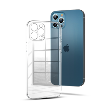 觅铂(Milpro)苹果12Pro手机壳 iPhone 12 Pro保护套 超薄防摔全包镜头精孔硅胶软边简约软壳6.1英寸 透明