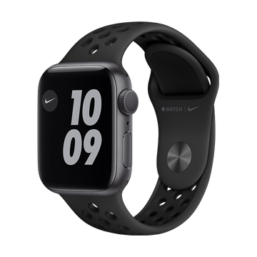 Apple Watch Series 6智能手表 Nike GPS款 40毫米 深空灰色铝金属表壳 煤黑配黑色运动表带 M00X3CH/A