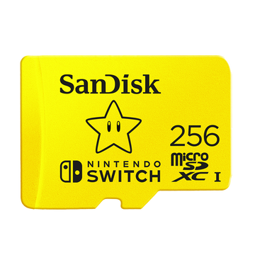 闪迪（SanDisk）256GB TF（MicroSD）存储卡 U3 4K 读速100MB/s 任天堂Switch 超级马里奥主题款