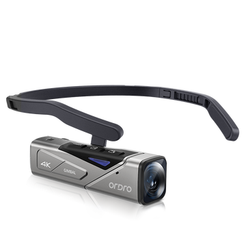 欧达（ORDRO）EP7头戴摄像机4K运动相机云台摄影机vlog短视频录像机便携高清dv随身记录仪 vlog短视频直播