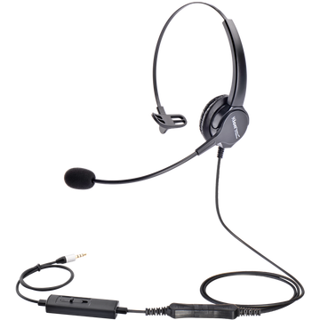 北恩（HION）FOR630 客服呼叫X专用降噪电话耳麦头戴式话务员电脑耳机-圆孔单插头+音量调节+静音(B6.1)