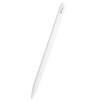 仓华 苹果手写笔Apple pencil2代笔套 二代pencil笔头帽硅胶保护套 防滑防摔支持iPad磁吸充电 bp38-白