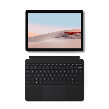 微软 Surface Go 2 亮铂金+黑色键盘 | 二合一平板电脑 笔记本电脑 10.5英寸 奔腾金牌4425Y 8G 128G SSD