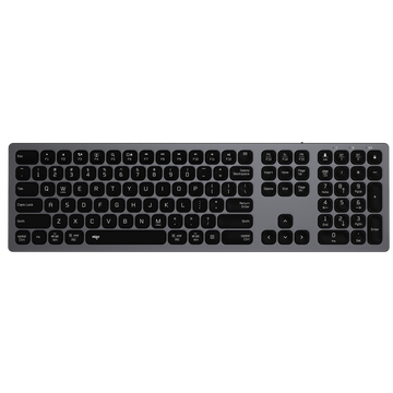 爱国者(aigo) V800钛灰键盘 无线蓝牙键盘 双系统静音键盘 适配苹果Mac 超薄铝合金苹果笔记本电脑 钛灰