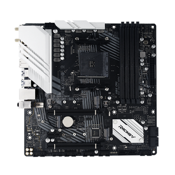 映泰（BIOSTAR)B550M-SILVER电脑主板 支持5600X/5800X/3700X/3600X CPU（AMD B550/Socket AM4）