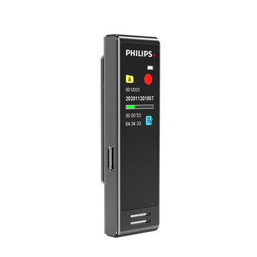 飞利浦（PHILIPS）VTR5102Pro 16G 高清降噪外放 会议录音转文字 录音器 同声传译 微型便携录音笔