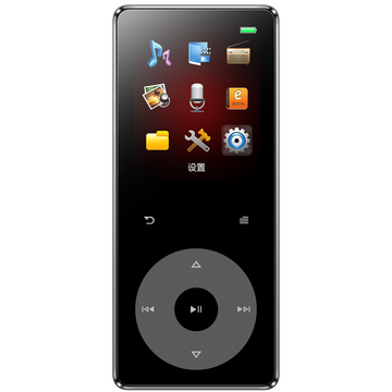 锐族(RUIZU) X02 8G 黑色 外放金属触摸无损音乐播放器mp3/mp4 随身听英语学习听力录音