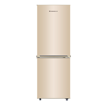 上菱 (SHANGLING) 183升 双门小型电冰箱 低音节能 持久保鲜 冷冻冷藏家用两门冰箱 BCD-183D金色