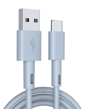 Gopala type-c数据线3A充电线加长3米USB C快充线适用华为小米荣耀 TYEPC快充-银灰色-3米