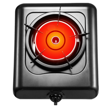 红日（RedSun）红外线燃气灶 家用煤气灶单灶 一级能效 台式不沾油 68%高热效 108D 浅灰色 天然气