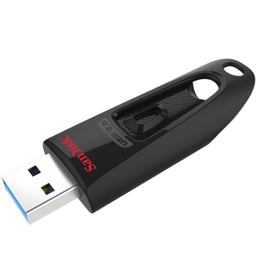 闪迪(SanDisk)128GB USB3.0 U盘 CZ48尊高速 黑色 读速130MB/s 经典USB3.0 U盘 高速安全可靠