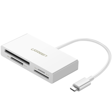 绿联 Type-C多功能合一4.0高速读卡器USB-C 支持SD/TF/CF/MS相机手机内存卡 4.0读卡器