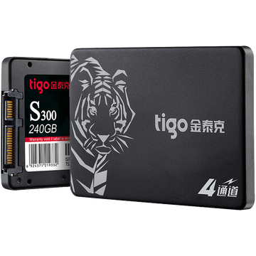 金泰克（Tigo）240G SSD固态硬盘 SATA3.0接口 S300系列（三年质保）