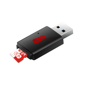 川宇 USB3.0高速迷你读卡器支持手机内存卡micro sd/tf卡行车记录仪存储卡C308 白色