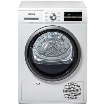 西门子(SIEMENS) 烘干机8公斤 欧洲进口干衣机 空气冷凝 除 衣干即停（白色）WT46G4000W