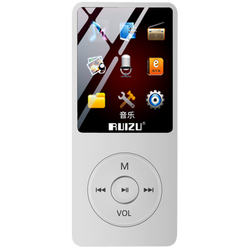 锐族（RUIZU）X02 8G 白色 运动MP3/MP4音乐播放器迷你学生随身听便携式电子书英语听力插卡