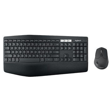罗技（Logitech）MK850 无线蓝牙键鼠套装 商务办公键鼠套装 全尺寸 带无线2.4G接收器 黑色