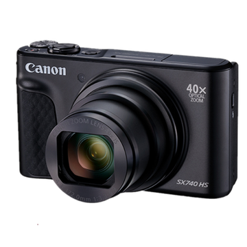 佳能（Canon）博秀长焦数码相机PowerShot SX740HS 卡片机 家用 旅游 照相机 佳能sx740HS 黑色 官方标配