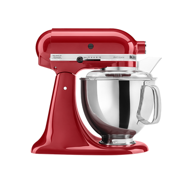 【】凯膳怡（KitchenAid）厨师机家用4.8升厨师机和面多功能搅拌机5KX150PSCER帝X红美国原装进口
