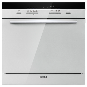 西门子（SIEMENS）原装进口超快洗加强烘干嵌入式西门子洗碗机 家用10套SC454I00AC