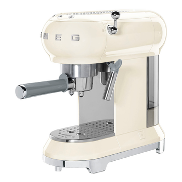 XEG斯麦格 意大利进口复古 半自动意式咖啡机家用 手动泵压式 蒸汽打奶泡机 ECF01多色可选 奶白色