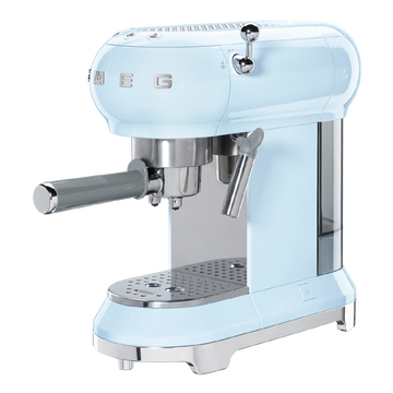 XEG斯麦格 意大利进口复古 半自动意式咖啡机家用 手动泵压式 蒸汽打奶泡机 ECF01多色可选 浅蓝色