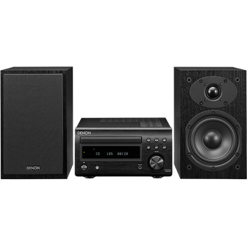 天龙（DENON）RCD-M41 音响 音箱 迷你音响 CD机 HIFI组合套装 2.0声道 蓝牙 家庭音响 黑色