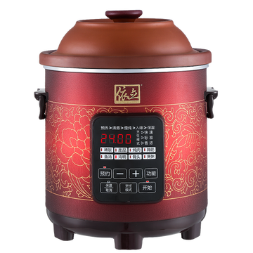 依立（YILI）紫砂电炖锅汤锅电炖盅保温预约煮粥K400A/5.5LK600A/7.5LK800A 4L K400A