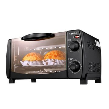 美的（Midea）T1-108B 电烤箱家用多功能迷你 小型家庭烘焙 烤蛋糕面包 10升