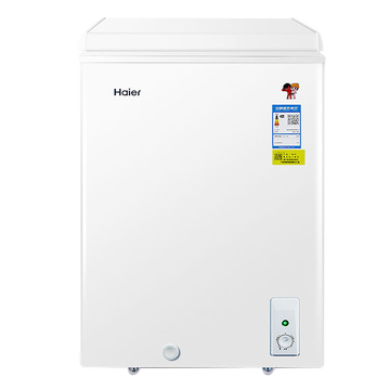 海尔（Haier）冷柜冰柜家用一级能效节能电冰箱冷藏冷冻迷你小型 海尔家用100升减霜80%(带脚轮)