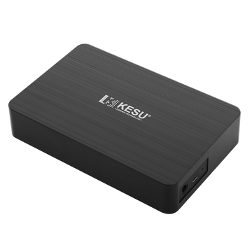 科硕（KESU）移动硬盘加密1t/500g/2t/3t/4t/5t USB3.0高速存储 5TB-3.5英寸桌面硬盘  黑色