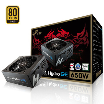 全汉（FSP）额定650W Hydro GE650 金牌全模台式电脑电源（十年质保/金牌认证/日系电容/效率达90%以上）