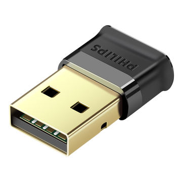 飞利浦USB蓝牙适配器4.0版发射器 笔记本电脑台式机外接手机无线蓝牙耳机音响键盘鼠标兼容5.0蓝牙接收器