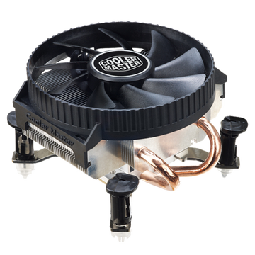 酷冷尊(CoolerMaster)猎鲨V200 CPU散热器(INTEL平台/2热管/静音风扇/低高度/附带硅脂)